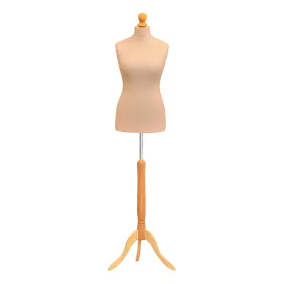 (Female Size 14/16) Female Tailors Dummy Cream Dressmakers Fashion Students Mannequin Display Bu