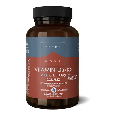 Terranova Vitamin D3 2000iu with K2 100ug Capsules (T0622)