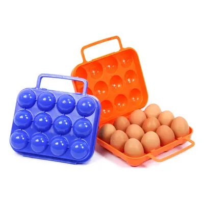 (12 grid) Outdoor Camping Tableware Portable Camping Picnic BBQ Egg Box Container Egg Storage Bo