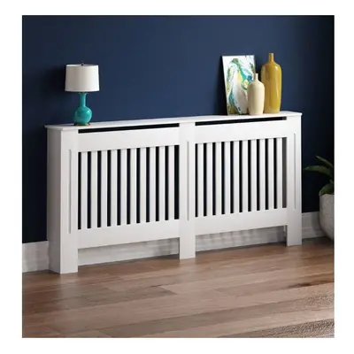 New Radiator Cover White Modern Traditional Wood Grill Shelf Cabinet Furniture