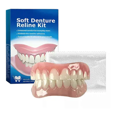 (5 sets) Perfect Fit Denture Silicone Reline Kit Soft Denture Reline for Men and Women