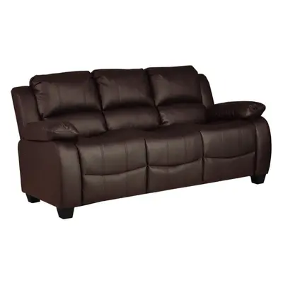 Valerie Brown Leather Seater Sofa