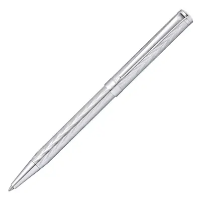 Sheaffer Intensity Engraved Chrome Ballpoint Pen with Chrome Cap and Trim