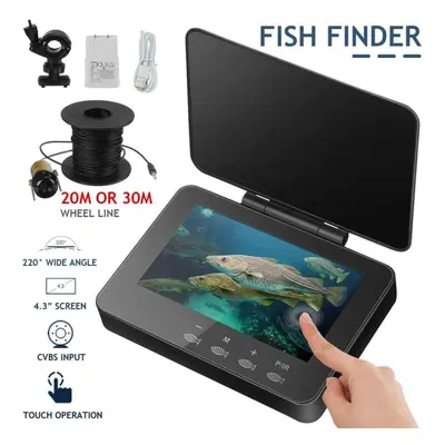 (30m) 4.3 Inch Ips Monitor Visual Fish Finder Hd Fishing Camera With 30m Cable 1000tvl Underwate