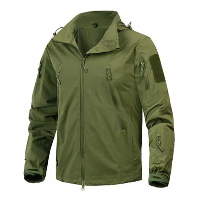 (army green, L) New Autumn Men&apos;s Jacket Military Clothing Tactical Outwear Army Breathable 