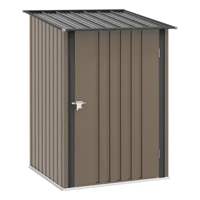 Outsunny 3.3ft x 3.4ft Outdoor Storage Shed Steel Garden Shed w/ Lockable Door