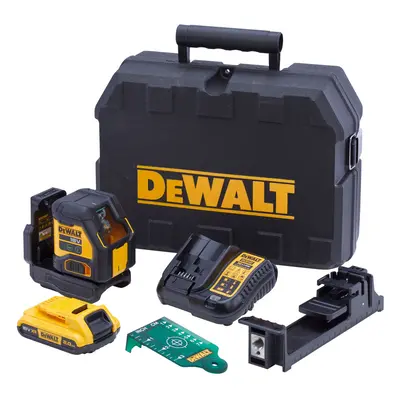 DEWALT DCLE34021D1-GB DCLE34021D1 XR Compact Cross Line Green Laser 18V 1x 2Ah