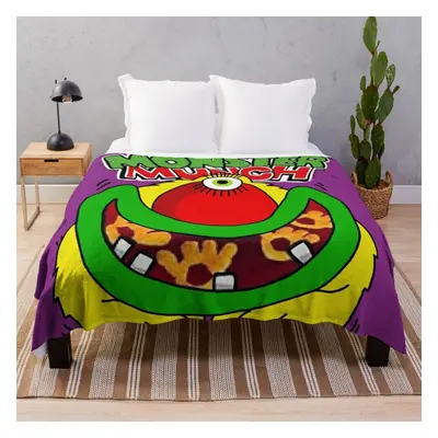 Fleece Throw Blanket Monster Munch PICKLED ONION for Sofa Couch Kids x Inches