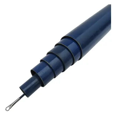 (Blue, Metre) Extendable Telescopic Flag Pole in Black or Blue