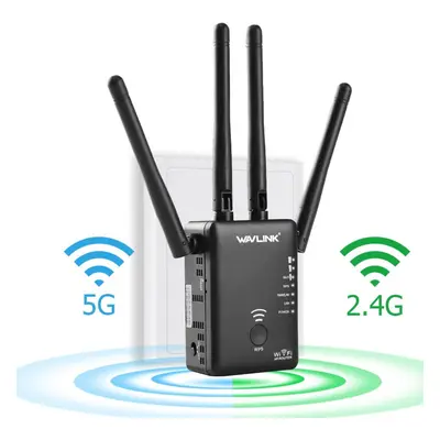 Wavlink AC1200 Range Extender/Access point/Wifi Booster/Wireless Router - Black