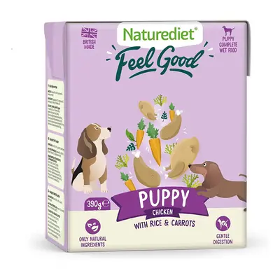 Naturediet - Feel Good Wet Dog Food, Natural and Nutritionally Balanced, Puppy, 390g (Pack of 18