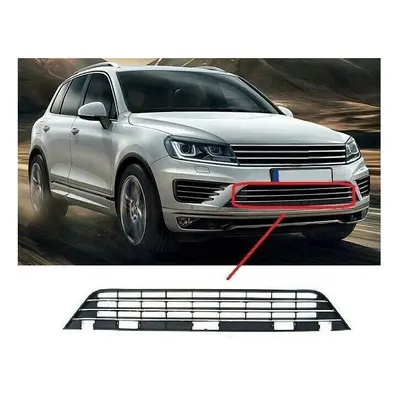 VW Touareg R -Line Front Lower Centre Bumper Grille Black With Chrome