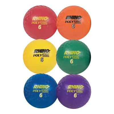 Champion Sports Rhino Poly Playground Ball Set (Multi 6-Inch Diameter)