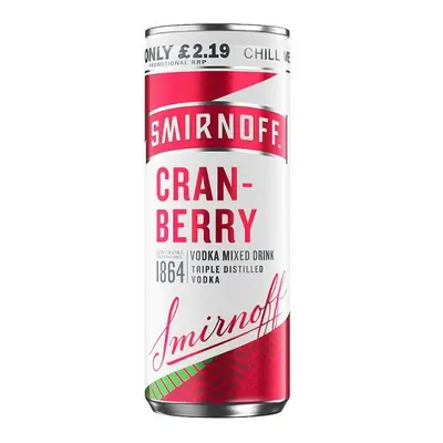 Smirnoff Vodka & cranberry 250ml