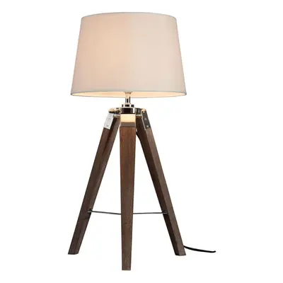 Premier Housewares Bailey Brown Tripod Table Lamp