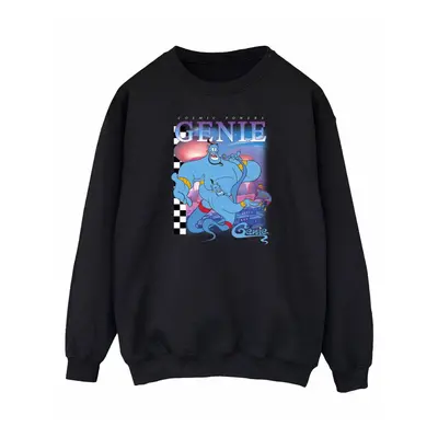 (S, Black) Aladdin Womens/Ladies Genie Montage Sweatshirt