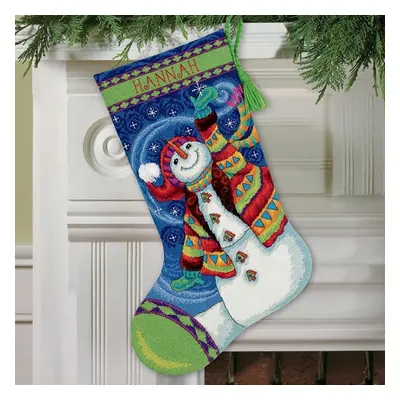 D71-09143 - Dimensions Needlepoint Kit - Stocking: Happy Snowman