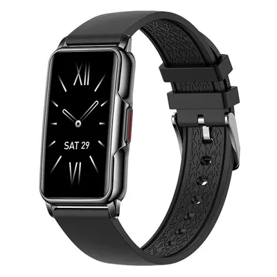 (Black silica) New H80 Female Smart Watch Adult Lovely Smart Bracelet Heart Rate Sleep Monitor S