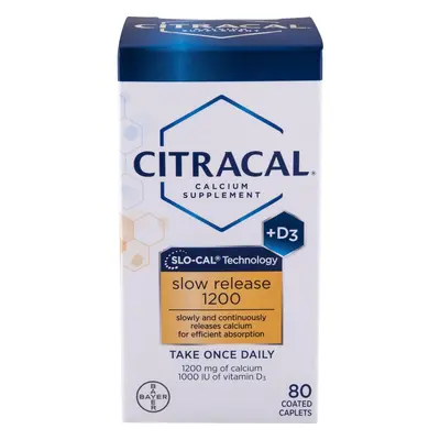 Citracal, Calcium + D, Slow Release 1200, Coated Tablets