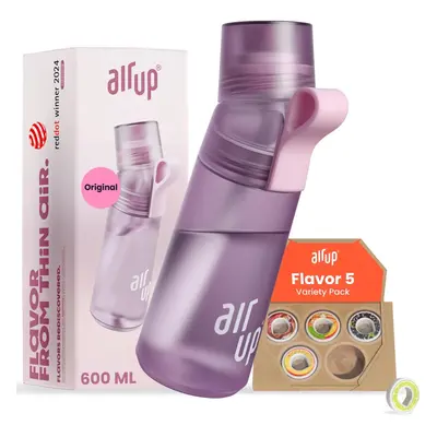 (Purple Lavender) Starter Kit with Flavors of Pods I 600ml Water Bottle, Sugar Free Flavor I Dis