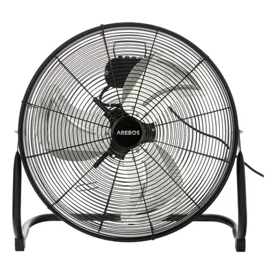 AREBOS Floor Fan Wind Machine inch Ã50 Air Cooler Fan Hall Fan Black