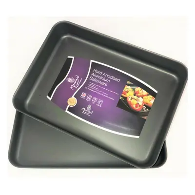 Mermaid Roaster 16" Hard Anodised Aluminium Dish Turkey Tray Deep Roasting Set