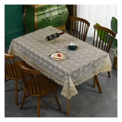 (beige, 150*305) Nordic Lace Tablecloth Embroidered Tablecloth Coffee Table Cloth Tablecloth Hou