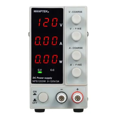 WANPTEK NPS1203W 0-120V 0-3A Switching DC Power Supply Digits Display LED High Precision