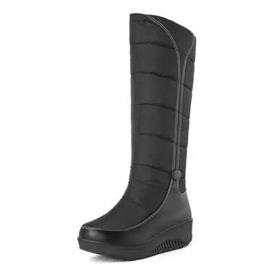 (black, 38) Q/women&apos;s Snow Boots Are Essential For Winter Outings. Large Size Warm Cotton B