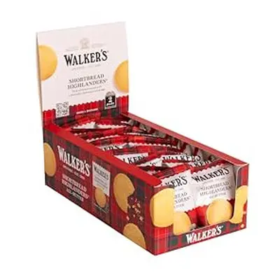 Walkers Shortbread Twin Pack Highlander, Traditional Pure Butter Scottish Recipe, 40g (18 x Twin