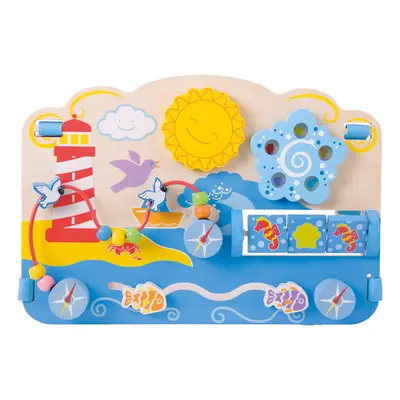 Bigjigs Toys Marine Baby Activity Table Board - Educational Activity Tables for months +, Wooden