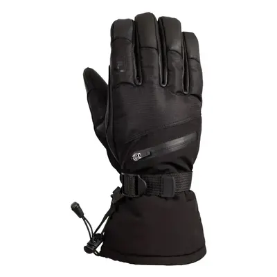 (L, Black) Trespass Unisex Adult Edonia DLX Leather Ski Gloves