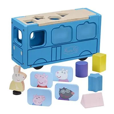 Peppa Pig CO07222 Wooden Bus, Multicoloured