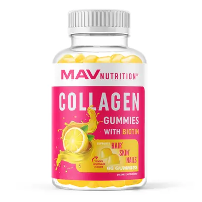 Collagen Gummies for Women | 200mg Hydrolyzed Collagen + 2500mcg Biotin, with Vitamin C, E & Zin