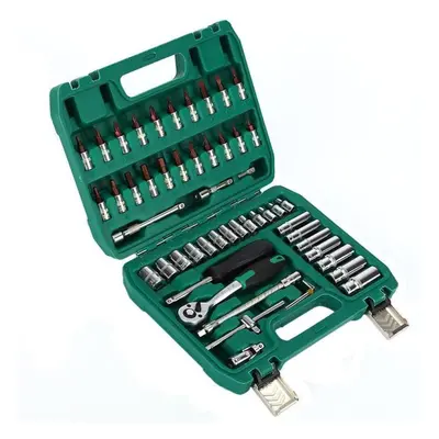 (green, Pcs(24 teeth)) Auto Toolbox Household Car Repair Kit Wrench Screwdriver Hand Tools Stora