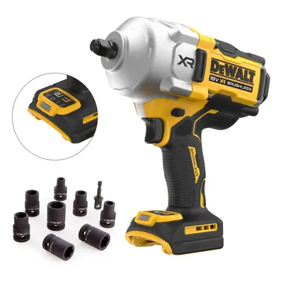 Dewalt 18v DCF961N XR High Torque Impact Wrench 1/2" 1626Nm Bare +9PC Socket Set