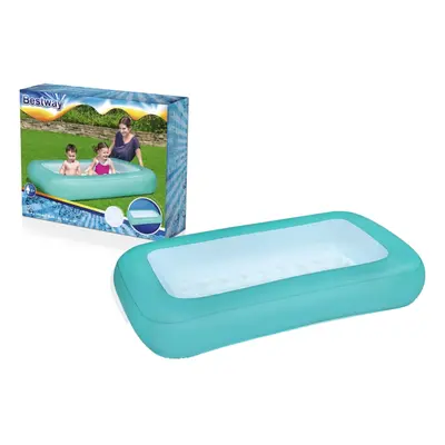 Kid-Friendly Inflatable Pool 165x104x25cm with Soft Base