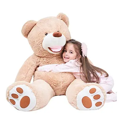 IKASA Giant Teddy Bear Plush Toy Stuffed Animals (Brown, 100cm)