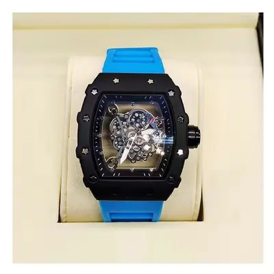 (Sky Blue) Richard 3-pin transparent bottoming full function men's watch top brand luxury watch 