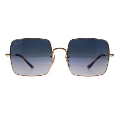 Ray-Ban Sunglasses Square RB1971 Polish Gold Blue Grey Gradient Polarized