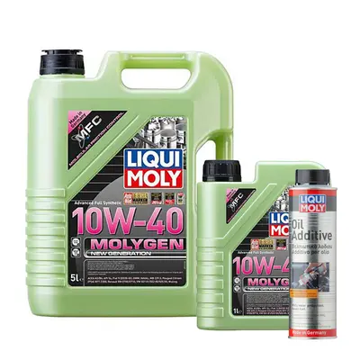 LIQUI MOLY - MOLYGEN NEW GENERATION 10W-40 - 6L + Oil Additive 300ml