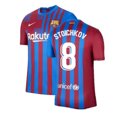 (XL) Barcelona Home Shirt (STOICHKOV 8)