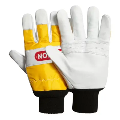 295399M Chainsaw Protective Gloves, Leather â Pair (M),white