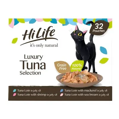 HiLife it's only natural Luxury Tuna Selection in Jelly Adult Wet Cat Food Pouches x 50g