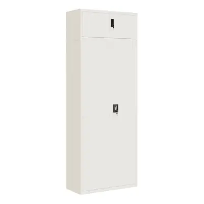 (white, x x cm) vidaXL File Cabinet Storage Cabinet Office Filing Cabinet Storage Unit Steel