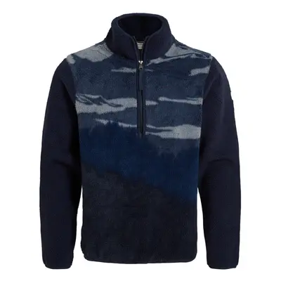 (L, Blue Navy) Craghoppers Mens National Trust Hathers Half Zip Fleece Top