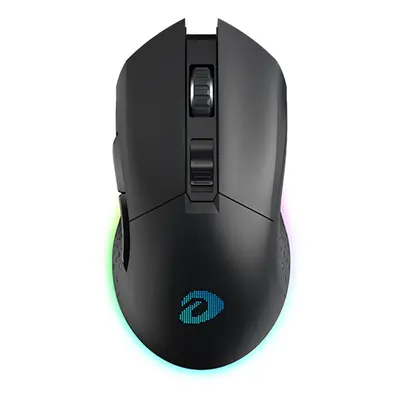 (Black) Dual Mode Mouse RGB 2.4GHz Wireless Wired Gaming Mouse Built-in 930mAh Recharging Batter