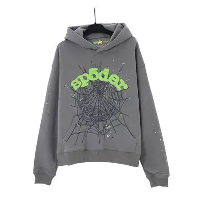 (S, gray hoodie) Sp5der Hip -hop Singer 3d Printed Sweater Men And Women Even Hoodie Casual Set 