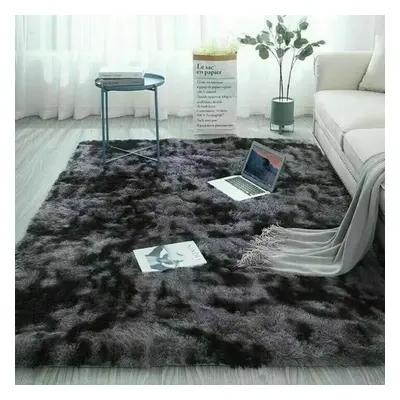 (Dark Grey, x 290) Fluffy Shaggy Rug Large Carpet Mat Bedroom Rug