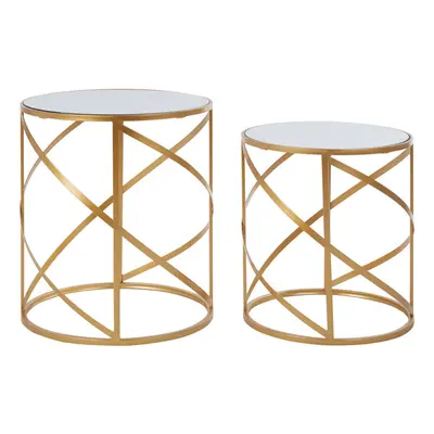 Premier Housewares Avantis Set of Loop Design Side Tables